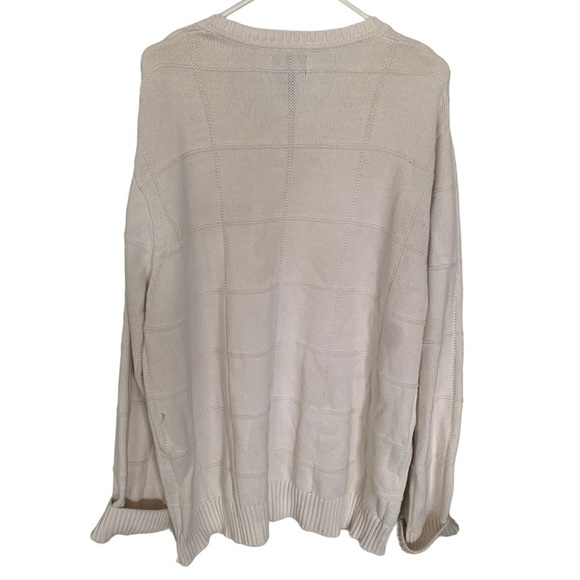 Vintage Alexander Julian Colours Sweater Oversized Adult XXL Cream Crewneck - Picture 4 of 6